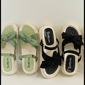 [Free Shipping] Two-Wear Sandals For Women Summer Outdoor Wear New Style Trendy Perfect With Skirts Thick-Soled Roman Beach Slippers