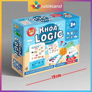 [Foxi] Khóa Logic Key Tiếng Việt Anh Nhận Biết Màu Sắc Hình Ảnh Dạng 3 Cấp Độ Đồ Chơi Trí Tuệ Trẻ Em