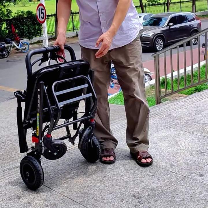 Trolley Wheelchair Foldable Lightweight Small Household Trolley for the