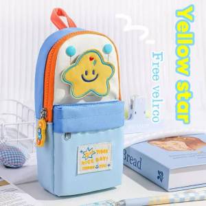 Macaron Series Korean Style Stationery Pouch Washable Large Multifunctional Stationery Storage