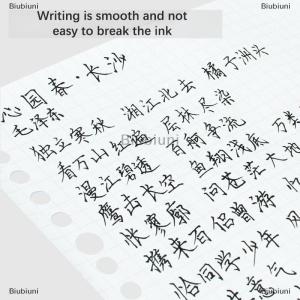 [COD] Biubiuni 0.38mm Large-capacity Ink Tip Gel Pen Black Blue Red Refill Exam Signing Writing School Office Supplies