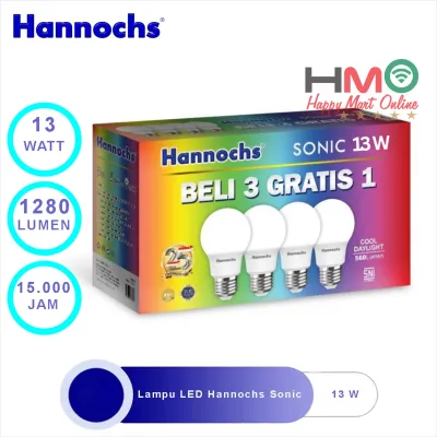Hannochs Sonic Multipack Paket Lampu LED Hannochs 6 10 13 18 Watt Beli 3 Gratis 1