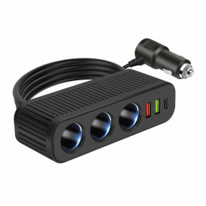 120W Car Splitter Car Charger Dual Usb Socket Fast Charger Plug Power Adapter
