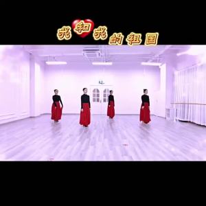 Váy xòe nhảy 720 Váy múa cổ điển hai lớp nửa dài trang phục biểu diễn tập luyện váy nửa dài vuông