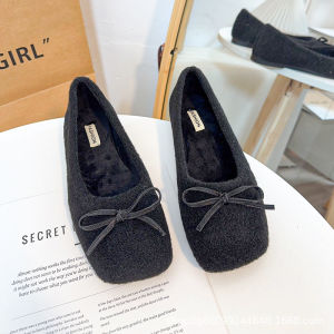 Free Shipping Spring WomenS Small Leather Shoes Retro Thick-Soled Height-Increasing With A Bow And A Deep Toe Design