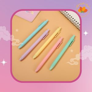 Pen bolpoin warna warni hitam pastel bolpen korea lucu color black pena