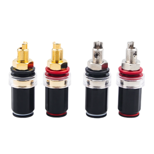 Copper Speaker Connectors Female Terminals for Home Theater Male Bananas Plugs High Conductivity