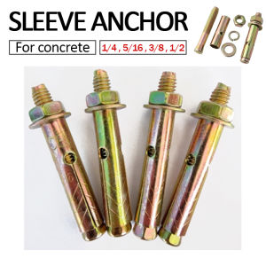 (Fast Delivery)1PCS Concrete Anchor Expansion Dyna Bolt 1/4" | 5/16" | 1/2" Dynabolt Expansion Bolt Anchor Bolt