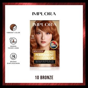 IMPLORA New Permanent Hair Color Semir Rambut || Cat Rambut Perwarna Bleaching Warna Alami BPOM