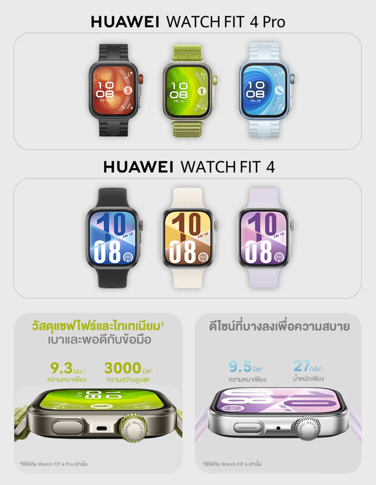 HUAWEI WATCH FIT 4 Series สมาร์ทวอช นาฬิกา smart watch การจัดการด้านสุขภาพขั้นสูง