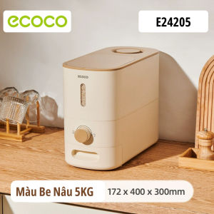 Thùng đựng gạo ngũ cốc ECOCO thế hệ mới tích hợp núm xoay định lượng chống ẩm mốcmối mọtthích hợp khe hẹp thông minh