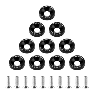 10pcs/pack M6 JDM Style Fender Washers Aluminum Alloy Washers and Steel Bolts Integra Gasket Motorcycle Parts