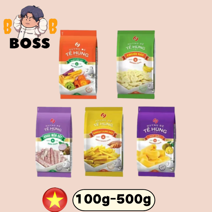 HALAL Te Hung Dried Fruit Series Jackfruit Chips/ Taro Chips/ Banana ...