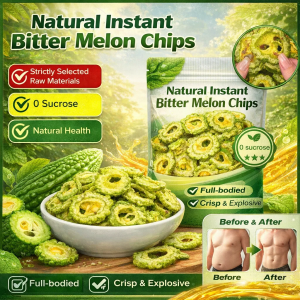 Sugar-Free Natural Bitter Melon Crisps (Ready-to-Eat) Healthy Foods Snacks Vegetable Chips Mix Dried Mixed Fruits and Veggies
