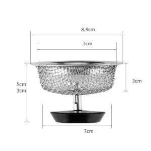 Nắp Lọc Rác Bồn Rửa Chén Bằng Thép Không Gỉ Tiện Dụng Cho Nhà Bếp/ Phòng Tắm