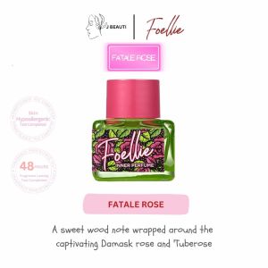 FOELLIE Eau De FATALE ROSE Inner Perfume (5ml) 韩国正品女性私密香水(清淡玫瑰香)5ml 杀菌/去除异味/香氛护理/精油保湿
