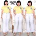 Celana Jeans Cutbray Rawis Putih Basic Wanita/Celana Jeans Wanita Terbaru/Celana Jeans Perempuan/Celana Jeans Wanita Viral/Celana Jeans Cutbray Wanita. 