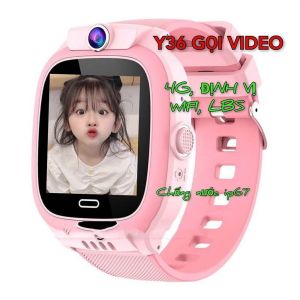 ( Lỗi 1 Đổi 1 ) Đồng Hồ Thông Minh Trẻ Em Y36 4G/Gọi Video Lắp Sim 4G Nghe Gọi - Định Vị Giám Sát Chống Nước - Có Tiếng Việt - Bản Mới 2025