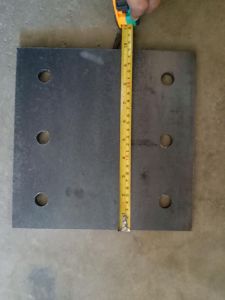 Base Plate Embedded Steel Plate for Construction 200X200X10MM Multiple sizes to choose from