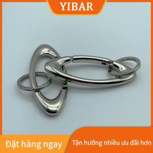 YIBAR Kẽm hợp kim Keychain hình bầu dục đa chức năng leo núi Keychain phụ kiện