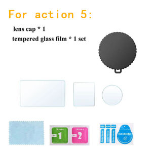 20240922 For DJI Osmo Action 5 Lens Cover HD Tempered Glass Action 5 Screen Protector Front Rear Film Cap bag For DJI Action 5 Accessories