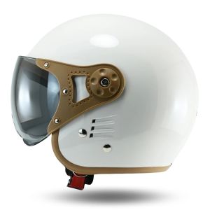 Helm BIPPlast Retro Pilot Helm Retro Kacamata Warna Pastel