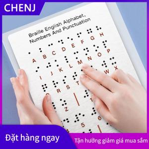CHENJ Bảng Chữ Cái Chữ Nổi Và Số Công Cụ Học Tập-Kim Loại Bền Tactile Bump Đọc Sàn Gắn Thân Thiện Với Môi Trọng Lượng Nhẹ