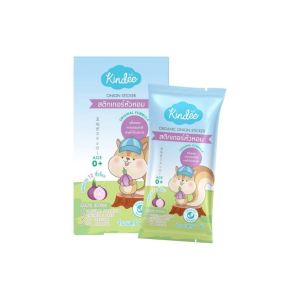 ✅ส่งด่วนทุกวันตัดรอบบ่ายโมง✅Kindee คินดี้ สติ๊กเกอร์หัวหอม ออร์แกนิค สูตร Goodnight สำหรับเด็กแรกเกิดขึ้นไป (6 ซอง/กล่อง)