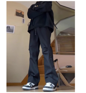 Cargo Pants For Men Oversized Black Baggy Pants Waterproof Trouser Outdoor Sports Mountaineering Pants Menswear Plain