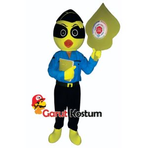 Kostum maskot badut burung kepodang (Lapas Banjar) anak dan dewasa setelan lucu