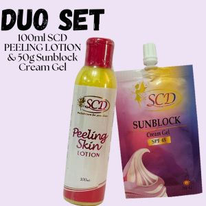 Duo Scd Peeling Lotion+50ml Sunblock Cream Gel
