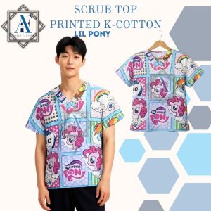 AAF Auslo Factory 2026 NEW PRINTED COTTON SCRUBSUITS// TOP ONLY