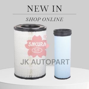 กรองอากาศ DECA FVM240 ปี 08-15 6HK1TCN SAKURA นอก/ใน (A-2709M-S) (ราคาต่อ 1 ชิ้น)/TNGKP