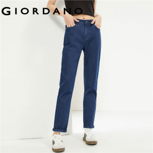 GIORDANO Women Jeans Mid Rise Five-Pocket Lightweight Denim Jeans Quality Stretchy Simple Fashion Casual Denim Pants 13414308