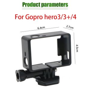 Plastic Protective Standard Border Frame Case for Gopro Hero 3  Action Camera For Go Pro Hero4 3+ 3 Action Camera Accessories