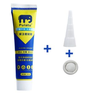 【Ready Stock】220ml Silicon Sealant Waterproof Adhesive Sealant Edge Sealing Glue For Kitchen Bathroom Repair