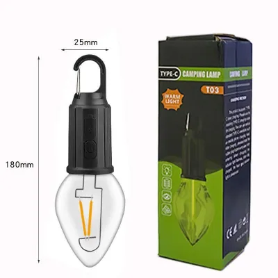 Aqrau 【การจัดส่ง 2-3 วัน🚚】Solar LEDไฟตั้งแคมป์หลอดไฟโซล่าเซลล์ไฟตกแต่งพลังงานแสงอาทิตย์lightingกลางแจ้งท่องเ ที่ยวเต็นท์แสงไฟฉุกเฉิน