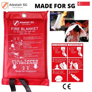 MADE FOR SG Fire Blanket/Escape Cloak (1mx1m 1.2m x 1.2m 1.2m x 1.8m)