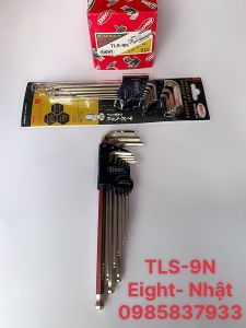 [Freeship+quà tặng 19k] Bộ lục giác đầu bi 9 chiếc TLS-9N Eight Nhật tại Máy NTT vặn ốc chìm bảo hành dài hạn dễ dàng hiệu quả tuổi thọ dài lâu