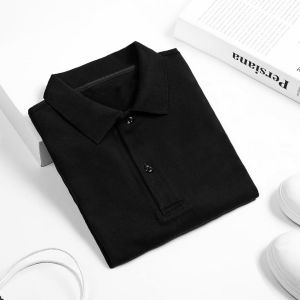 [3-5/8 Hoàn Tiền 25%]Áo polo nam trơn basic áo thun nam có cổ sấu trắng đen tay ngắn lỡ cổ và tay viền điểm nhấn DiHu fashion