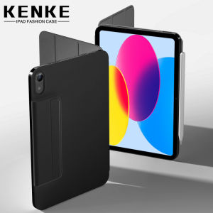 KENKE Ốp iPad Ốp Thông Minh Từ Tính Bật Lại Cho iPad Thế Hệ Thứ 10 10.9 Inch 2022 iPad 2022 M2 Pro 11 Inch iPad Pro 11 2020 2021 Ốp Lưng Thông Minh Hỗ Trợ Ghép Nối & Sạc Bút Apple Bút Chì Tự Động Gập Ba Khi Ngủ/Thức ốp Đứng Có Khóa Ốp iPad 2022