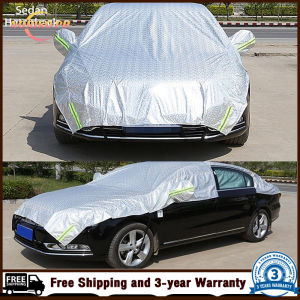 Universal 3 Layer Car Cover Waterproof All Weather UV Protection Windproof Outdoor Full Car Cover Fit Hatchback Sedan SUV MPV