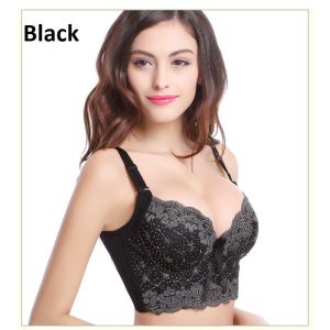 LOCAL READY STOCK Women Side Support Boost Push Up Embroidery Bra Underwire Adjustable Bra C CUP B0003