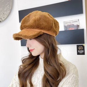 หมวกฟักทองขนฟู  พร้อมส่ง