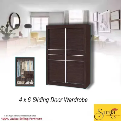 Promotional Sliding Door Wardrobe 4 ft x 6 ft