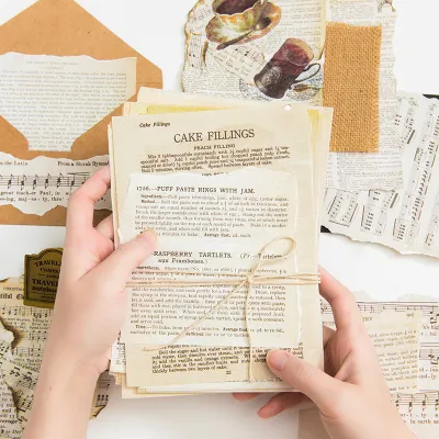 DUKEEN 57 Pcs/set Ancient Vintage Letters Scrapbooking/Card Making/Journaling Project DIY Kraft Retro Writing paper Cards