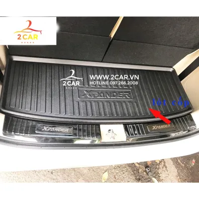 Lót cốp nhựa dẻo sau xe Mitsubishi Xpander 2018 2019 2020 2021 2022 2023 không mùi không thấm nước dễ vệ sinh