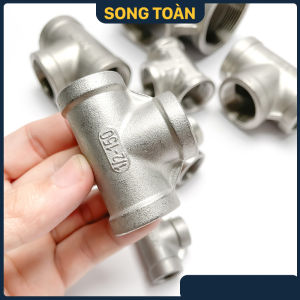 Tê Inox 21 27 Tê Ba Đầu Ren Trong Inox 201 304 Phi 21 27