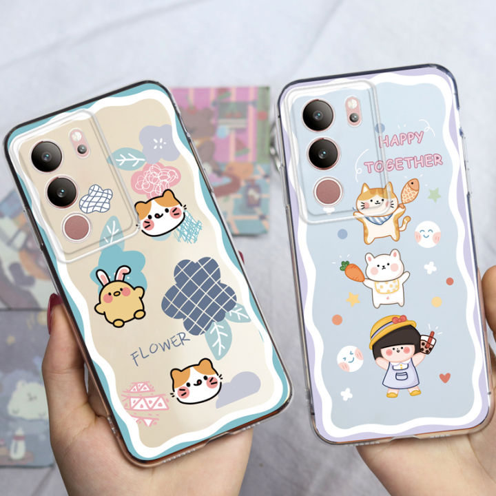 KOSLAM Cute Illustrators Little Girls And Little Animals Transparent ...