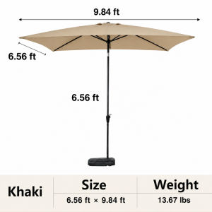 2m*3m patio garden umbrella Outdoor Lipat Meja Payung Waterproof Sunshade Hotel Umbrella Payung Besar